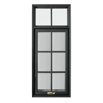 Factory outlet american crank casement window aluminum with grill design